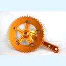 Kurbel Contec HPSTR Singlespeed Alu 170mm 46Z. für breite Kette (1 1/8") Kupferfarben eloxiert