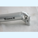 TranzX Faltrad Sattelstütze 33,9mmx450mm 20mm Offset Alu silber